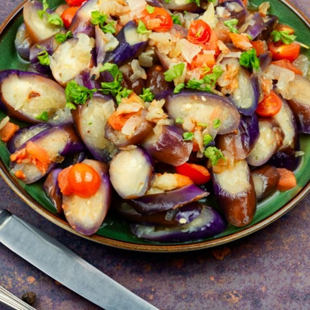 Eggplant Basil.